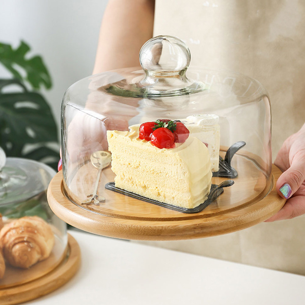 Plastic Dome Clear - 18Cm Glass Cake Dome Cover Clear