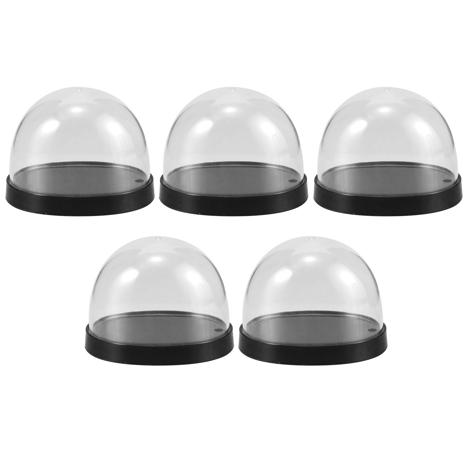 5Sets Transparent Plastic Cloc - đánh giá và giá Plastic Dome Clear