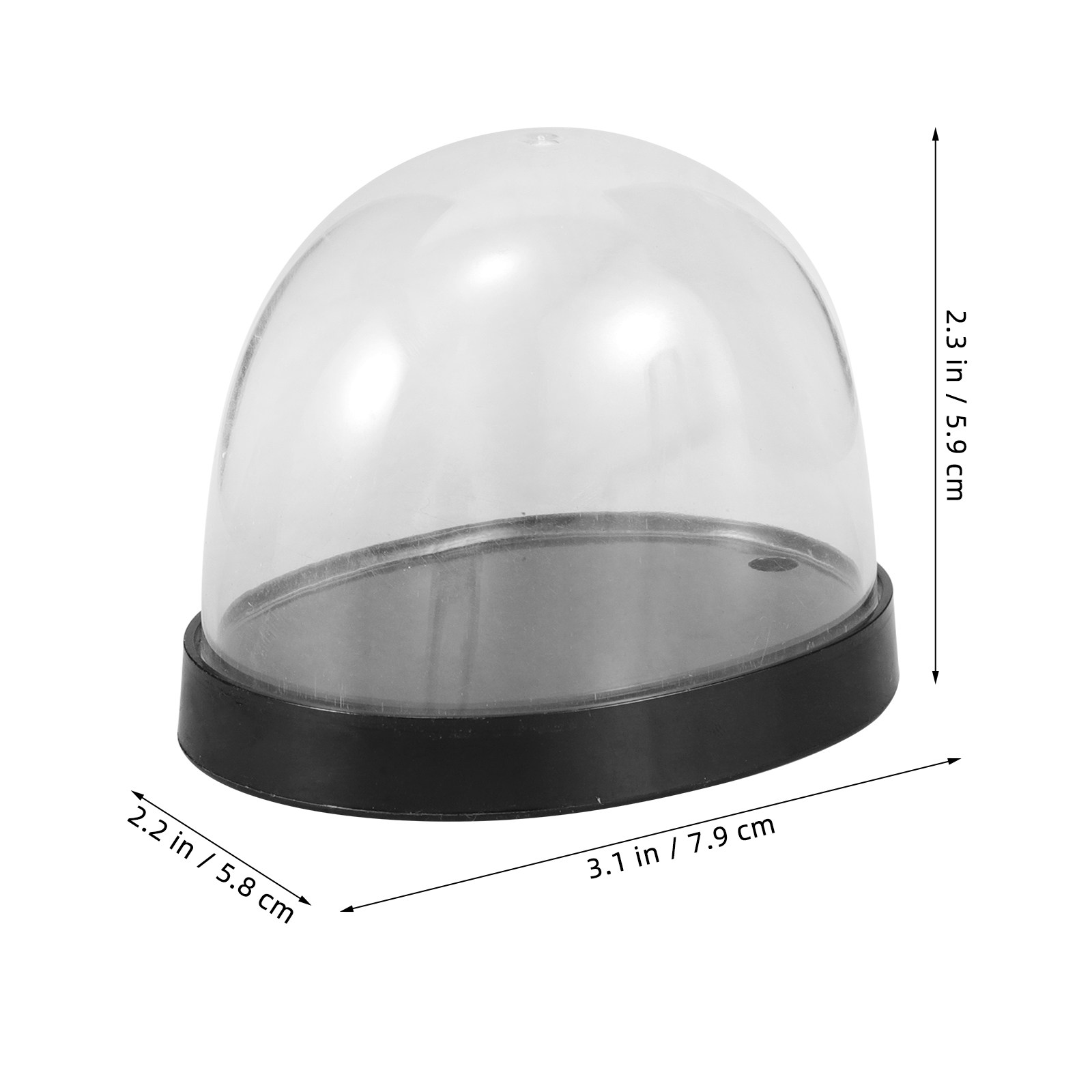 5Sets Glass Cloche Dome Clear  - đánh giá và giá Plastic Dome Clear