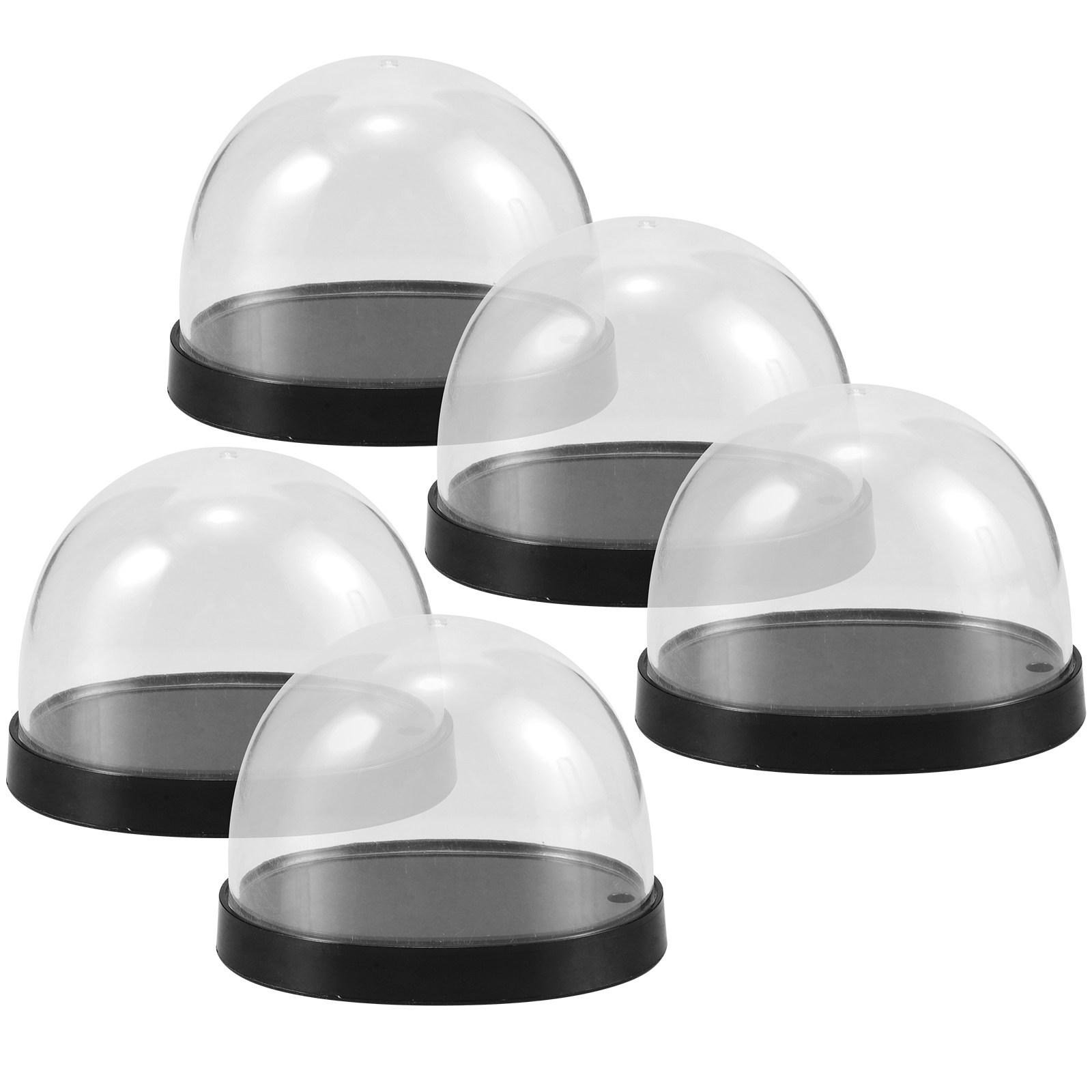5Sets Glass Cloche Dome Clear  - đánh giá và giá Plastic Dome Clear